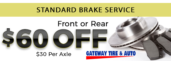 Standard Brake Service Front Or Rear $60 Off